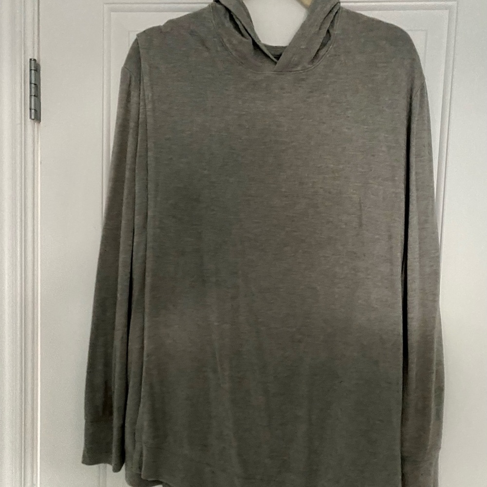 Super soft gray long sleeve nursing hoodie